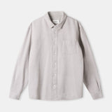 SIMON shirt eco flannel cold brown