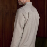 SIMON shirt eco flannel cold brown