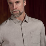 SIMON shirt eco flannel cold brown
