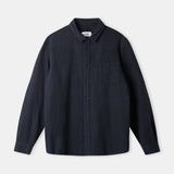 SIMON shirt eco flannel cold navy