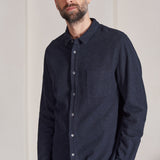 SIMON shirt eco flannel deep sea