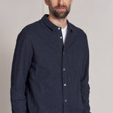SIMON shirt eco flannel deep sea