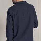 SIMON shirt eco flannel deep sea