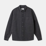 SIMON shirt eco flannel melange grey