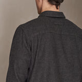 SIMON shirt eco flannel melange grey