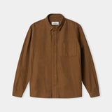 SIMON shirt eco flannel tobacco