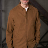 SIMON shirt eco flannel tobacco