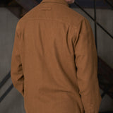 SIMON shirt eco flannel tobacco