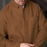 SIMON shirt eco flannel tobacco