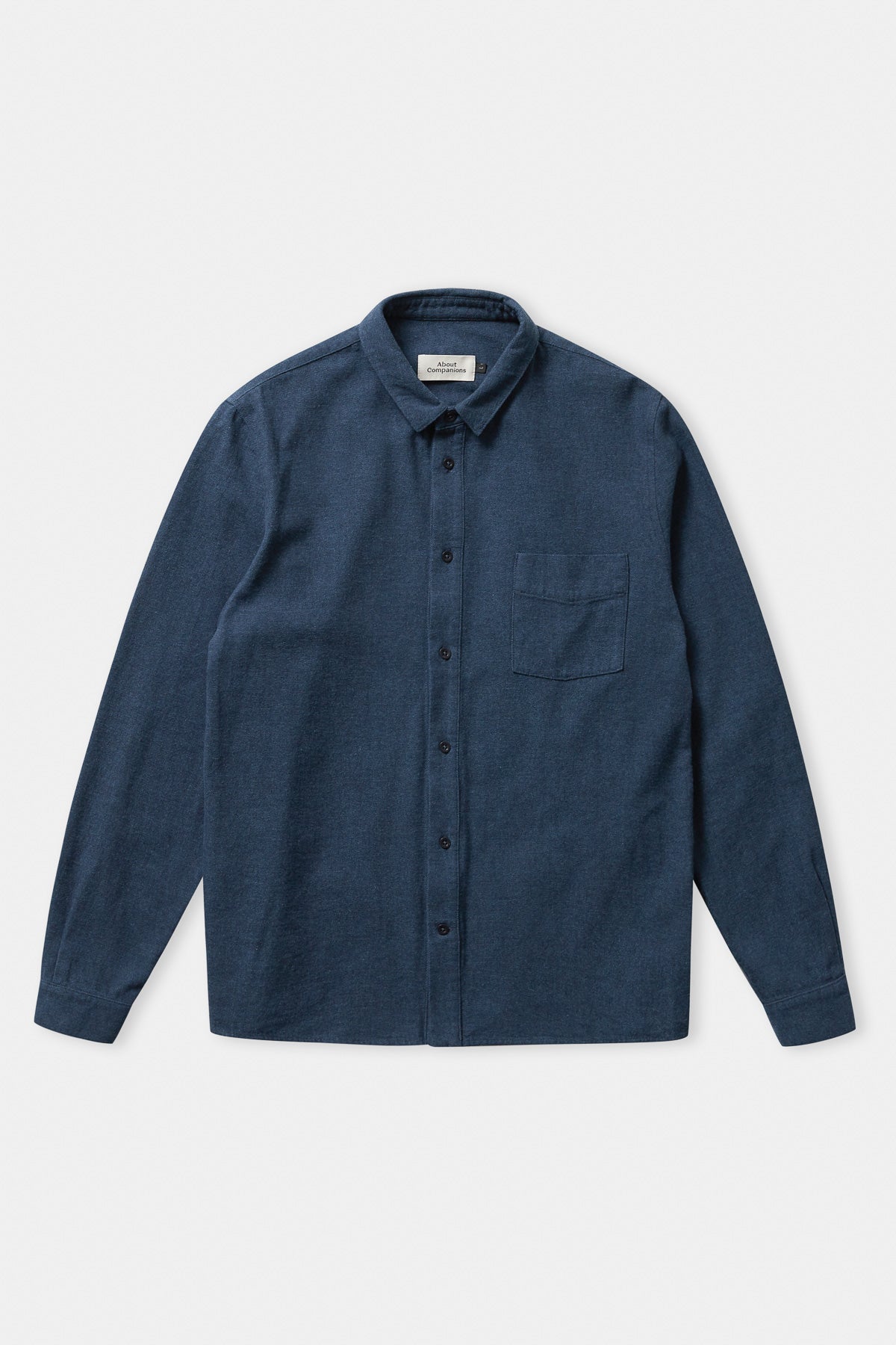 SIMON shirt eco ocean blue flannel