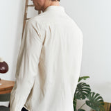 SIMON shirt eco silk ecru