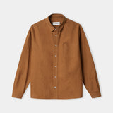 SIMON shirt eco silk golden brown