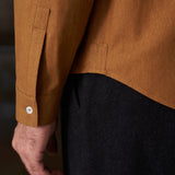 SIMON shirt eco silk golden brown