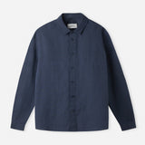 SIMON shirt linen cold navy