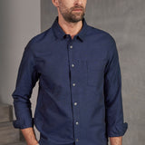 SIMON shirt linen navy