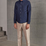 SIMON shirt linen navy