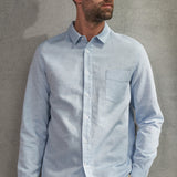 SIMON shirt riviera blue linen