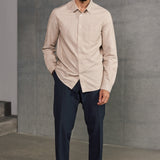 SIMON shirt navy linen