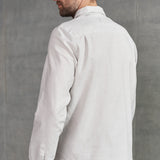 SIMON shirt linen stone white