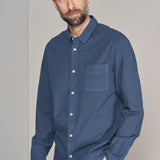 SIMON shirt tencel linen cold navy