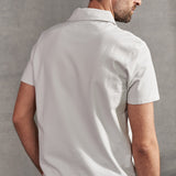 TODD polo eco cotton stone grey