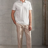 TODD polo eco cotton stone grey