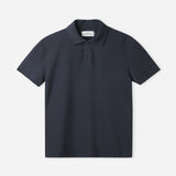 TODD polo eco grain jersey dark navy