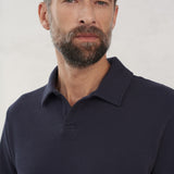 TODD polo eco grain jersey dark navy