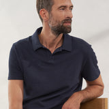 TODD polo eco grain jersey dark navy
