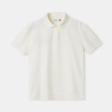 TODD polo eco grain jersey ecru