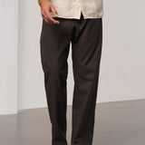 WABAN trousers tencel graphite brown