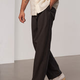 WABAN trousers tencel graphite brown