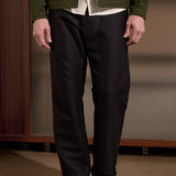 WABAN trousers winter linen black