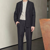WABAN trousers winter linen black