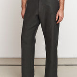 WABAN trousers winter linen black olive