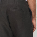 WABAN trousers winter linen black olive