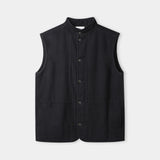 WENDEL vest eco flannel black