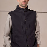 WENDEL vest eco flannel black