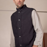 WENDEL vest eco flannel black