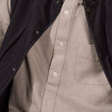 WENDEL vest eco flannel black