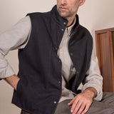 WENDEL vest eco flannel black