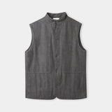 WENDEL vest eco flannel mud