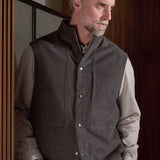 WENDEL vest eco flannel mud