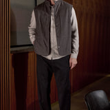 WENDEL vest eco flannel mud