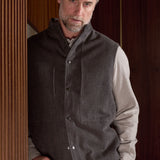WENDEL vest eco flannel mud