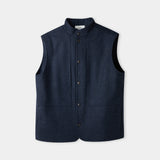 WENDEL vest lambswool blue