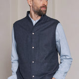 WENDEL vest lambswool blue