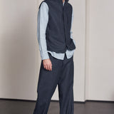 WENDEL vest lambswool blue