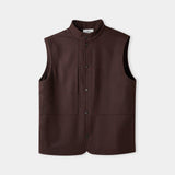 WENDEL vest lambswool marron