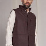 WENDEL vest lambswool marron